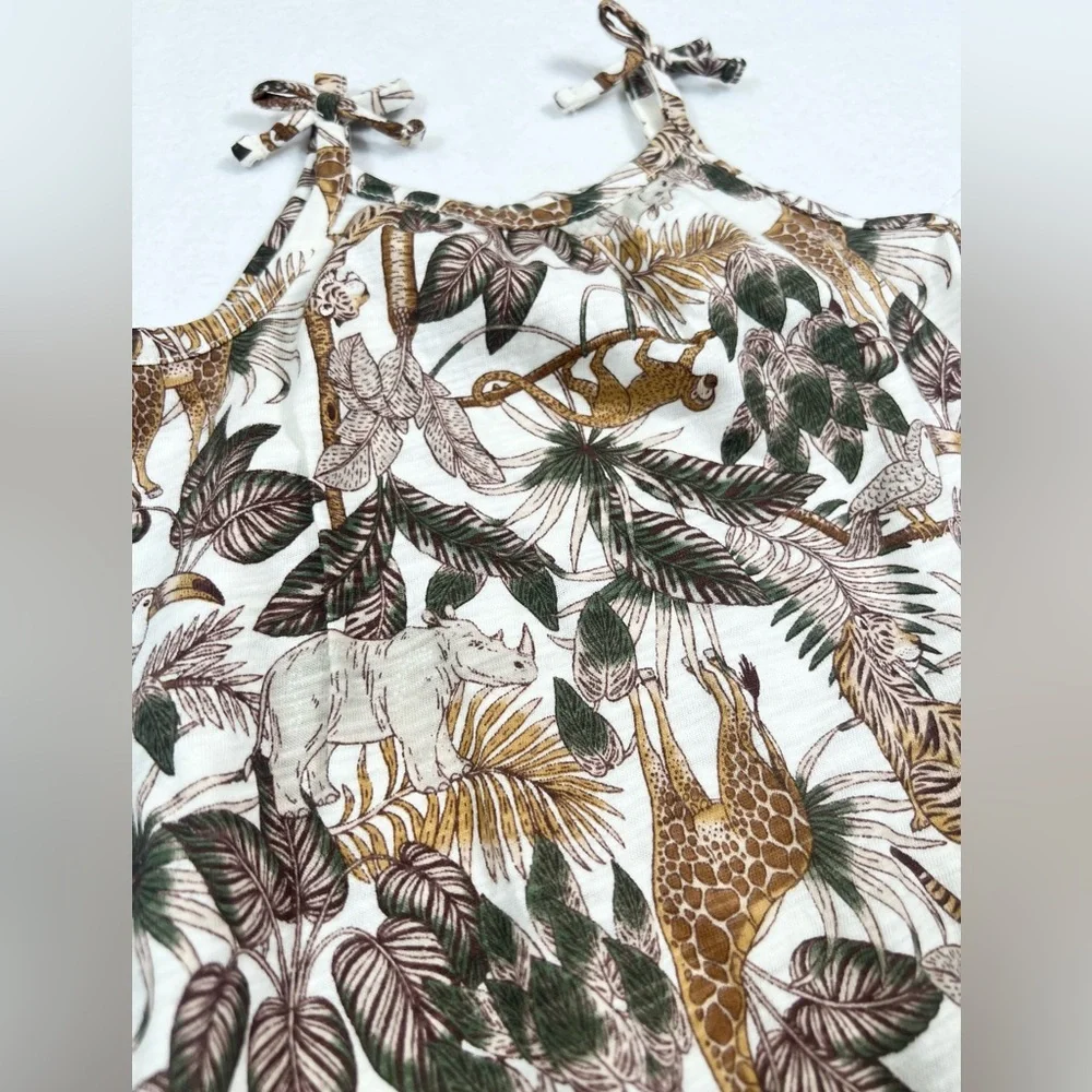 OLD NAVY NWT Baby Girl Jungle Safari Giraffe Romper 3-6m Animal Print Africa‎